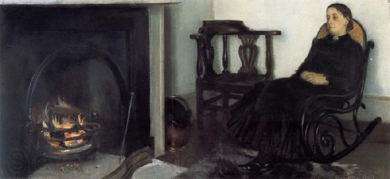 William Stott of Oldham By the Fireside